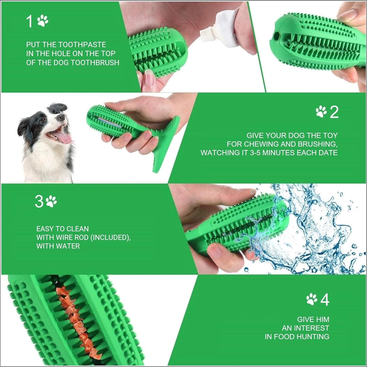 Chew Toy Dog Teeth Stick Cleaning Toys - Great for Aggressive Chewers