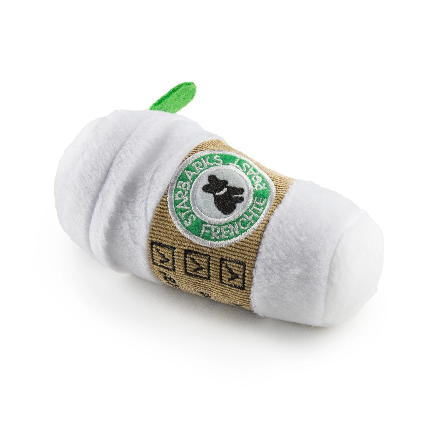 Starbarks Coffee Cup w/ Lid Squeaker Dog Toy