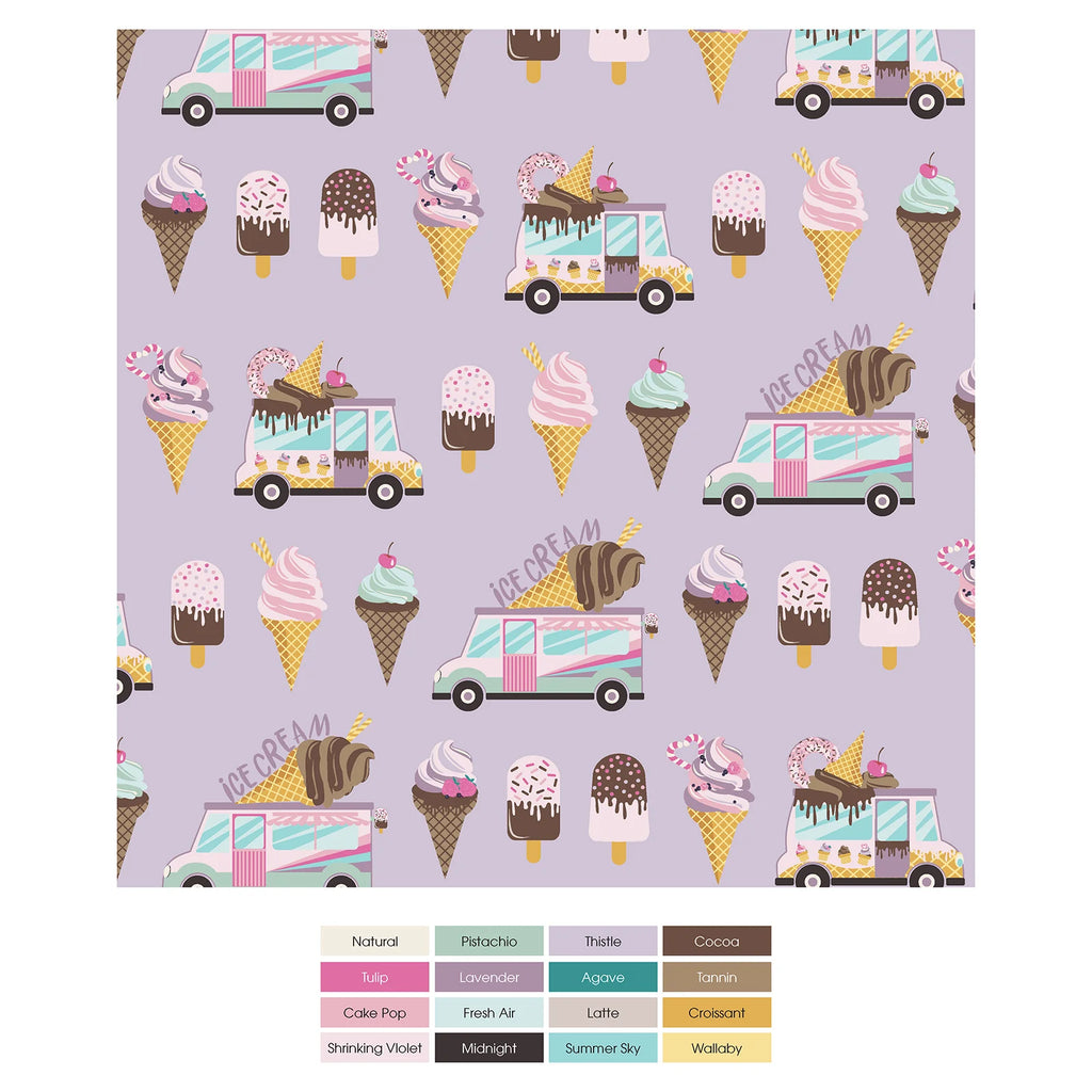 Pet Bandana in Thistle Ice Cream Truck