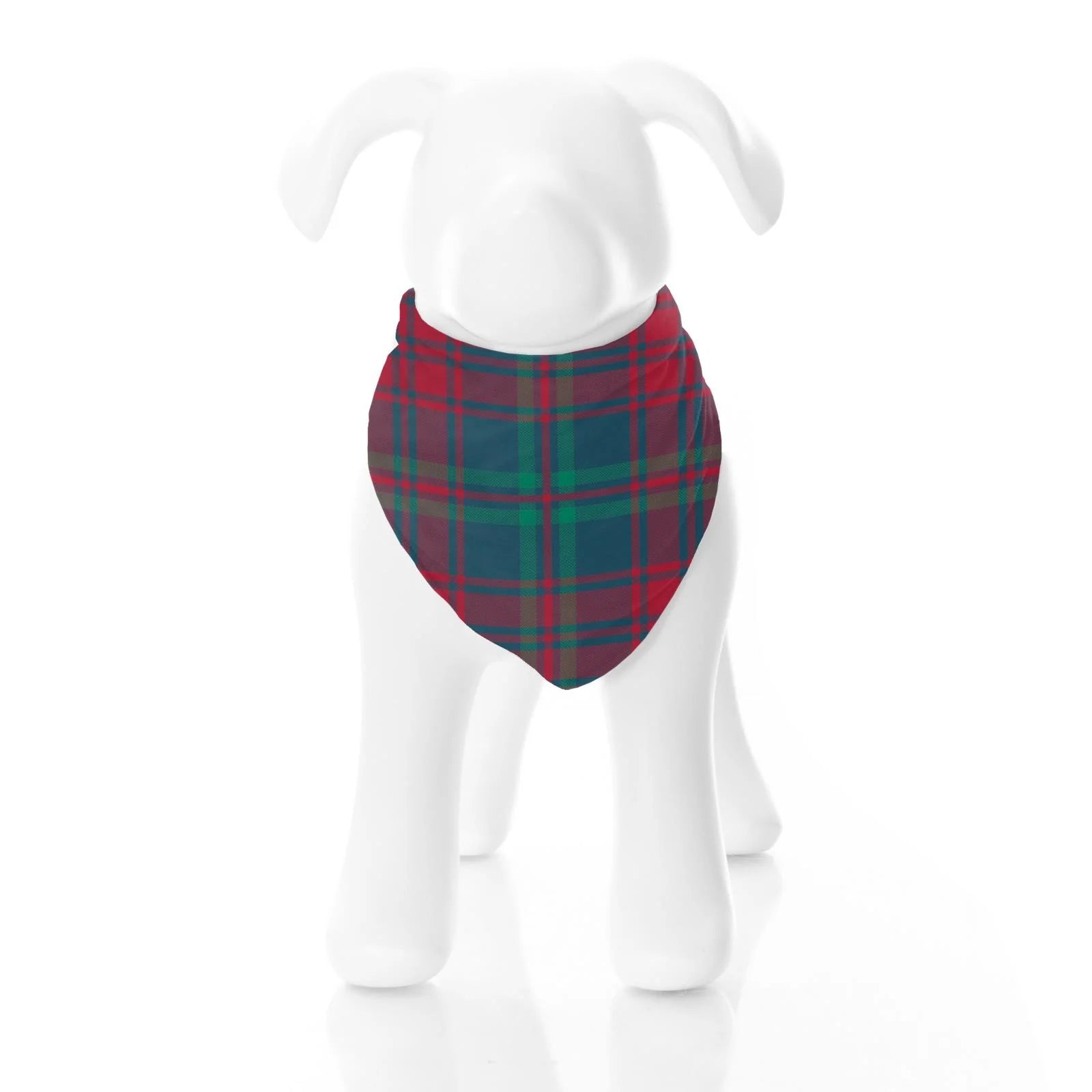 Pet Bandana in Peacock Plaid