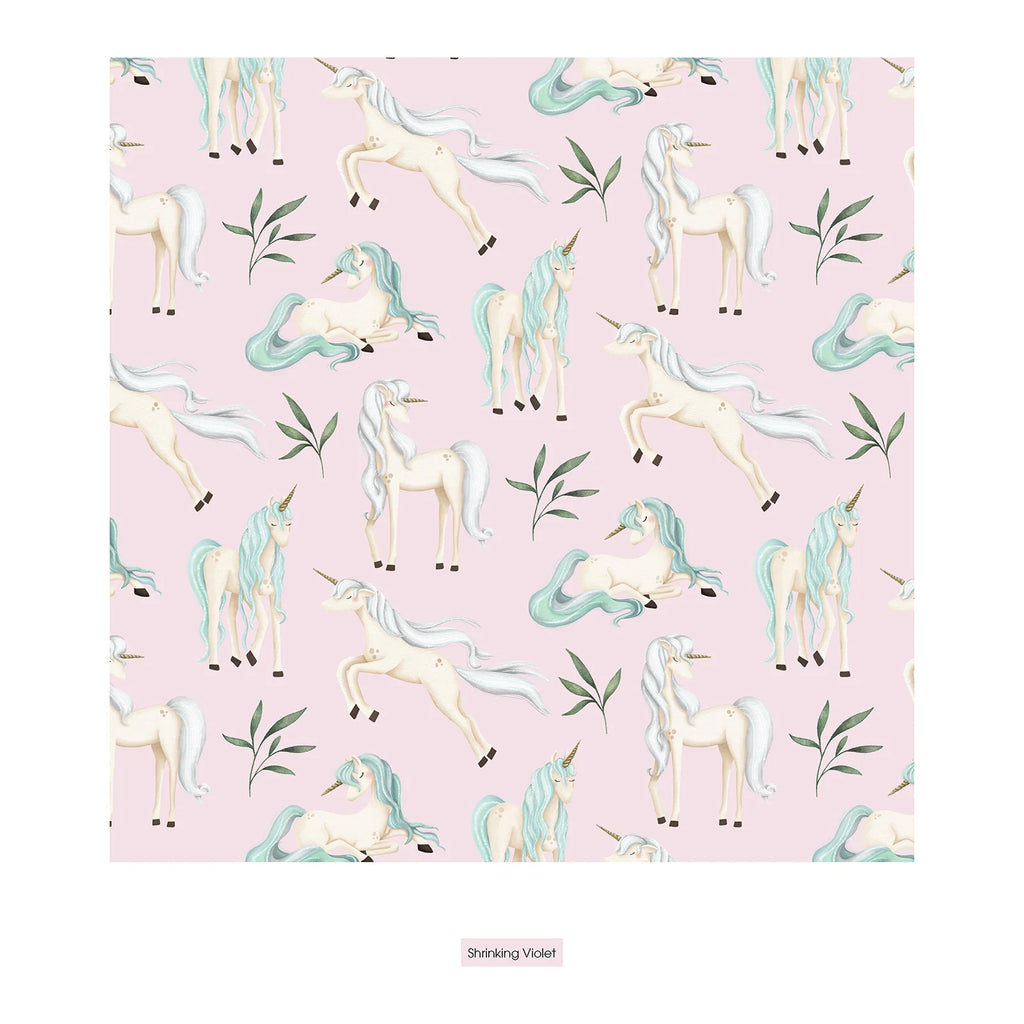 Pet Bandana in Shrinking Violet Sleeping Unicorns