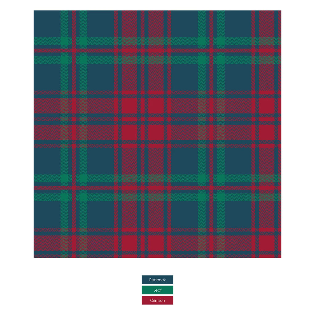 Pet Bandana in Peacock Plaid