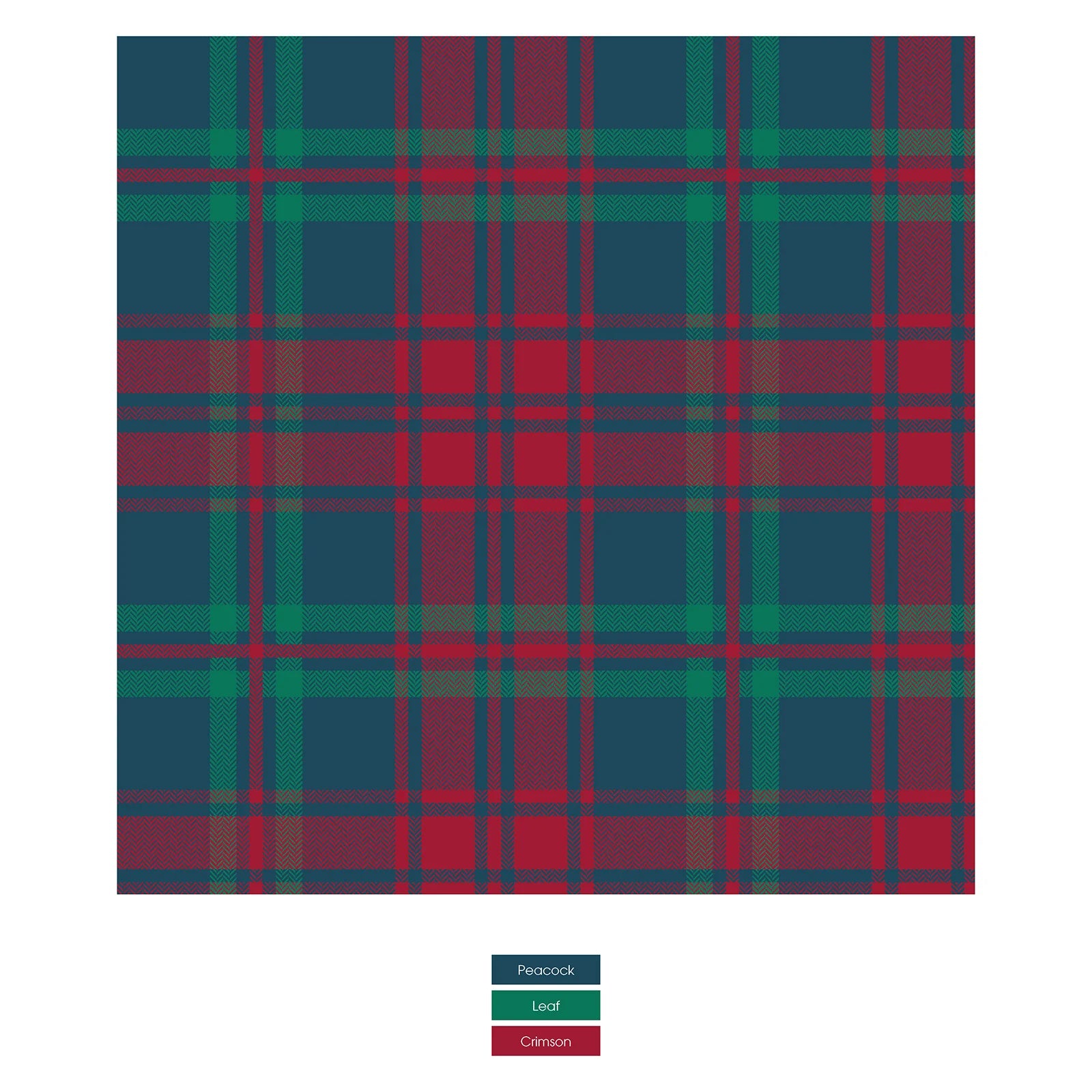 Pet Bandana in Peacock Plaid