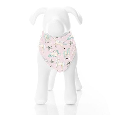 Pet Bandana in Shrinking Violet Sleeping Unicorns